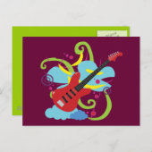 Carte Postale Rêve de solo de guitare (Devant / Derrière)