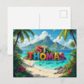 Carte Postale rêve de St Thomas (Devant / Derrière)