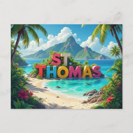 Carte Postale rêve de St Thomas (Devant)