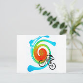 Carte Postale rêve de vélo utah (Debout devant)