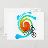 Carte Postale rêve de vélo utah (Devant / Derrière)