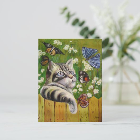 Carte Postale rêve papillon (Debout devant)