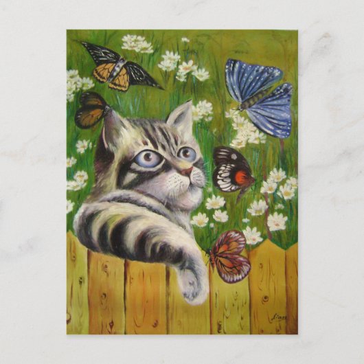 Carte Postale rêve papillon (Devant)