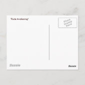 Carte Postale RÉVEIL GROSSIER - art vintage de chien (Dos)