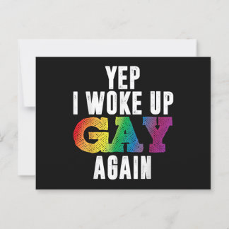 Carte Postale Réveillé Gay - Fierté Arc-en-ciel Queer Gay CSD So