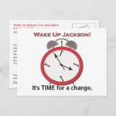 CARTE POSTALE RÉVEILLEZ JACKSON (Devant / Derrière)