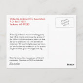 CARTE POSTALE RÉVEILLEZ JACKSON (Dos)