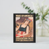 Carte Postale Réveillez-vous après la Seconde Guerre mondiale (Debout devant)