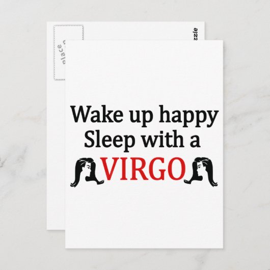 Carte Postale Réveillez-Vous Heureux (Devant / Derrière)