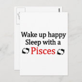 Carte Postale Réveillez-Vous Heureux (Devant / Derrière)