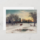 Carte Postale Réveillon de Noël (Devant / Derrière)