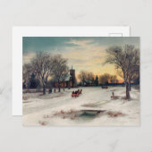 Carte Postale Réveillon de Noël (Devant / Derrière)