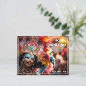 Carte Postale Révélation Enchantée De Texte Personnalisée, (Debout devant)