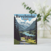 Carte Postale Revelstoke Canada Vintage Mountain Valley (Debout devant)