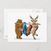 Carte Postale Revenge contre la chasse aux animaux (Devant / Derrière)