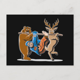 Carte Postale Revenge contre la chasse aux animaux