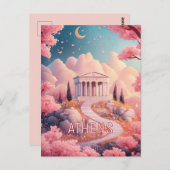 Carte Postale Rêver de voyager à Athènes (Devant / Derrière)