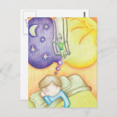 Carte Postale Rêver sur une balançoire (Devant / Derrière)