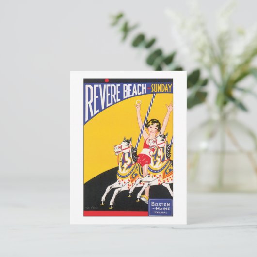 Carte Postale Revere Beach dimanche (Debout devant)