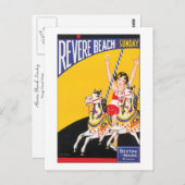 Carte Postale Revere Beach dimanche (Devant / Derrière)