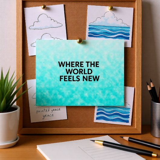 Carte Postale Rêverie délavée par le ciel