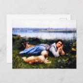 Carte Postale Reverie par Daniel Ridgway Knight (Devant / Derrière)