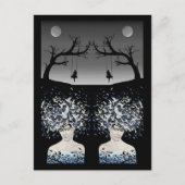 Carte Postale Rêves au Clair de Lune : Liberté et Solitude (Devant)