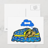 Carte Postale Rêves d'Airedale (Devant / Derrière)