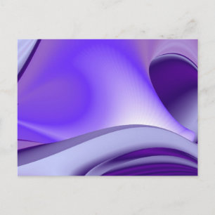 Carte Postale Rêves d'arc-en-ciel de fleurs violettes