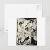 Carte Postale Rêves d'Aubrey Beardsley (Devant / Derrière)