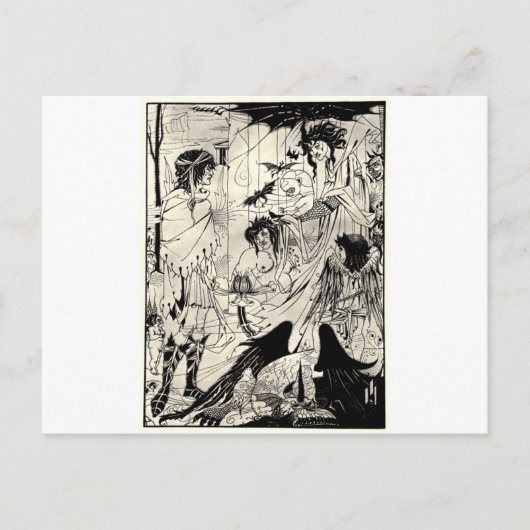 Carte Postale Rêves d'Aubrey Beardsley (Devant)