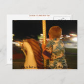 Carte Postale Rêves de carrousel (Devant / Derrière)