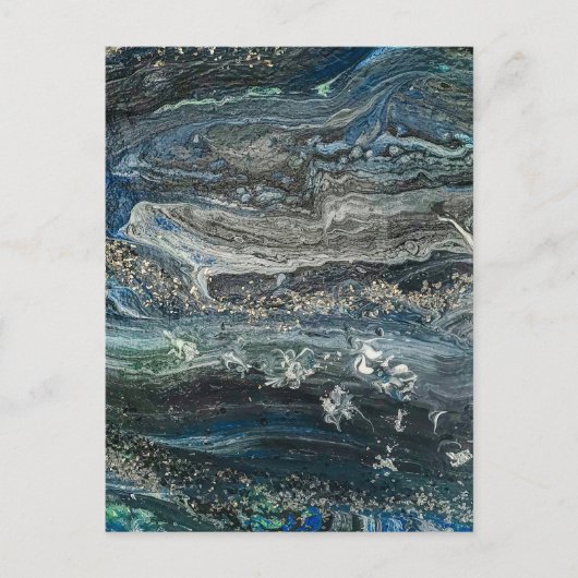 Carte Postale Rêves des 20 peintures abstraites de l'océan (Devant)