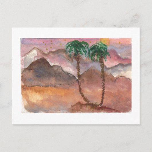 Carte Postale Rêves du désert (Devant)
