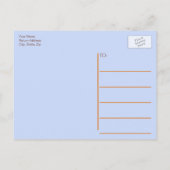 Carte Postale Rêves orange qui prennent leur envol Blocs flottan (Dos)