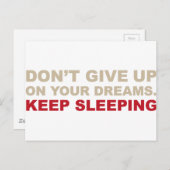 CARTE POSTALE RÊVES TRÈS IMPORTANTS (Devant / Derrière)