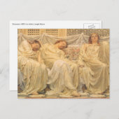 Carte Postale Rêveurs par Albert Joseph Moore, Art victorien (Devant / Derrière)