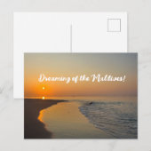 Carte Postale Rêvez des Maldives ! (Devant / Derrière)