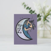 Carte Postale Rêvez-vous qu'il souhaite le faire Déesse Lune (Debout devant)
