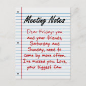 Carte Postale Reviens Bientôt (Devant)