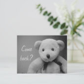 Carte Postale Reviens Teddy (Debout devant)