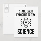 Carte Postale Reviens-toi, je vais essayer la science (Devant / Derrière)