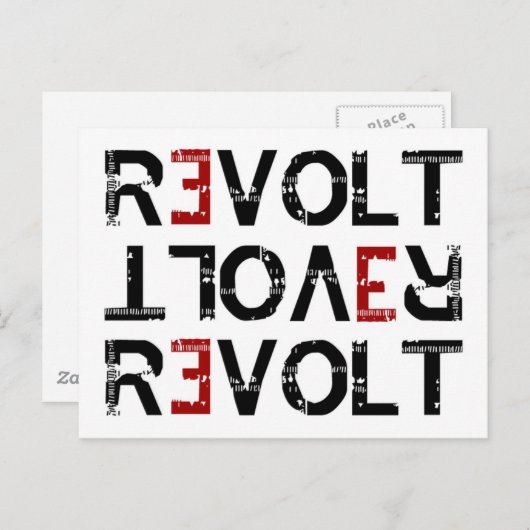 Carte postale REVOLT (Devant / Derrière)