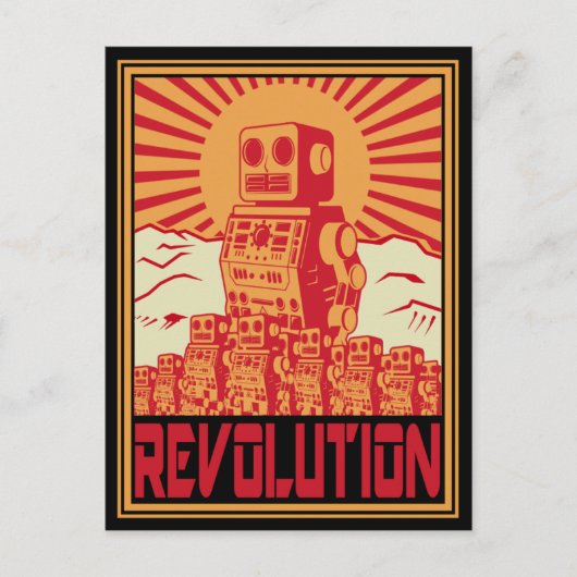 Carte Postale Révolte des robots (Devant)
