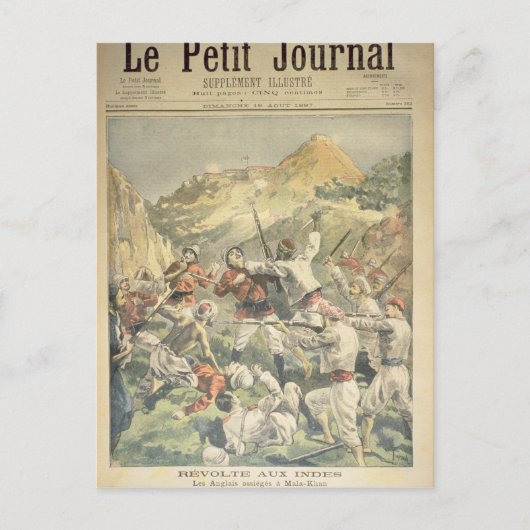 Carte Postale Révolte en Inde (Devant)