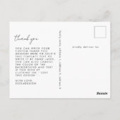 Carte Postale Revue photo moderne chic Couverture bébé naissance (Dos)