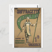 Carte Postale Revue Suffragette (Devant / Derrière)