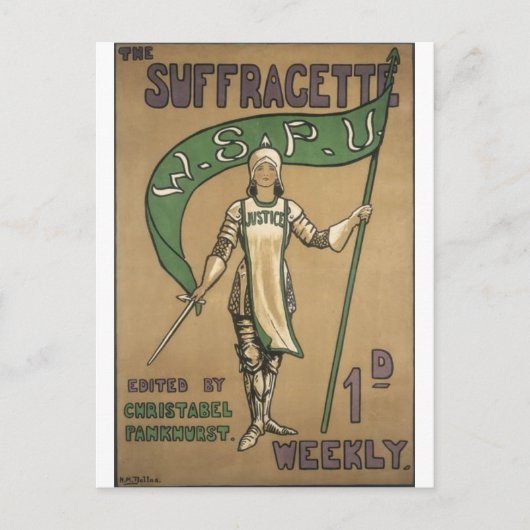 Carte Postale Revue Suffragette (Devant)