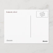 Carte Postale Reykjavik, Islande (Dos)