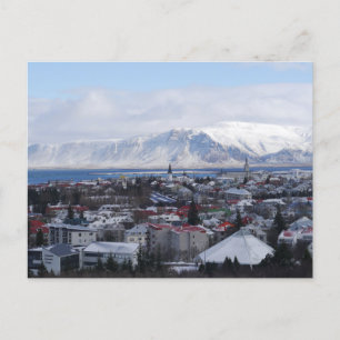 Carte Postale Reykjavík, Islande